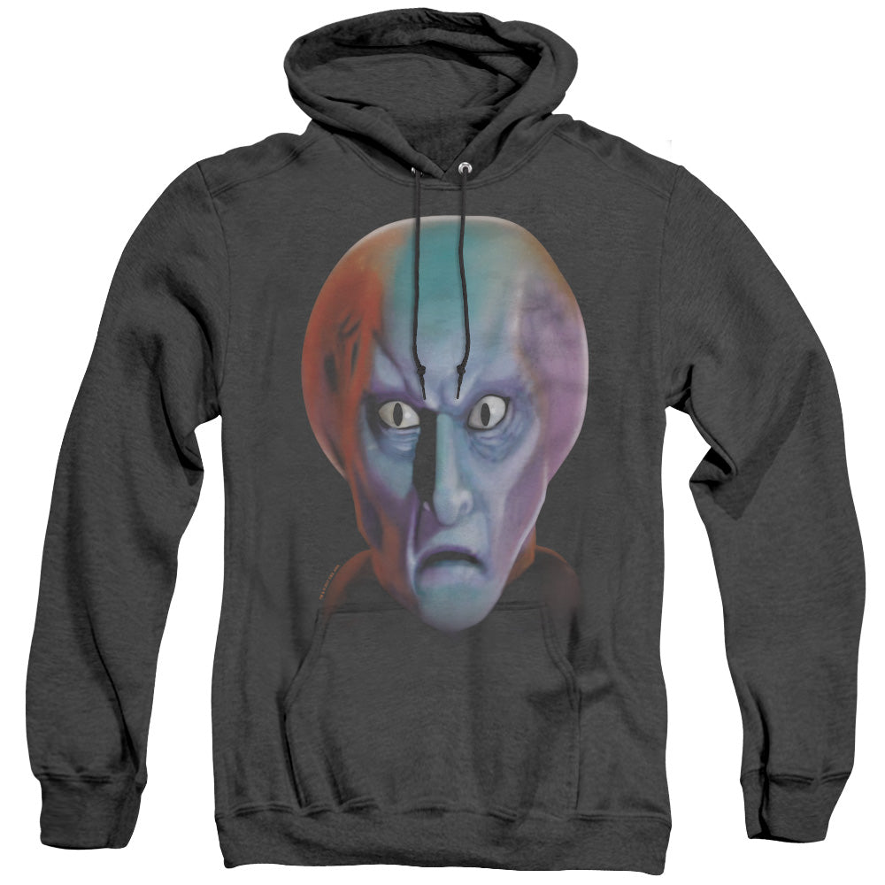 Star Trek - Balok Head - Adult Heather Hoodie - Black