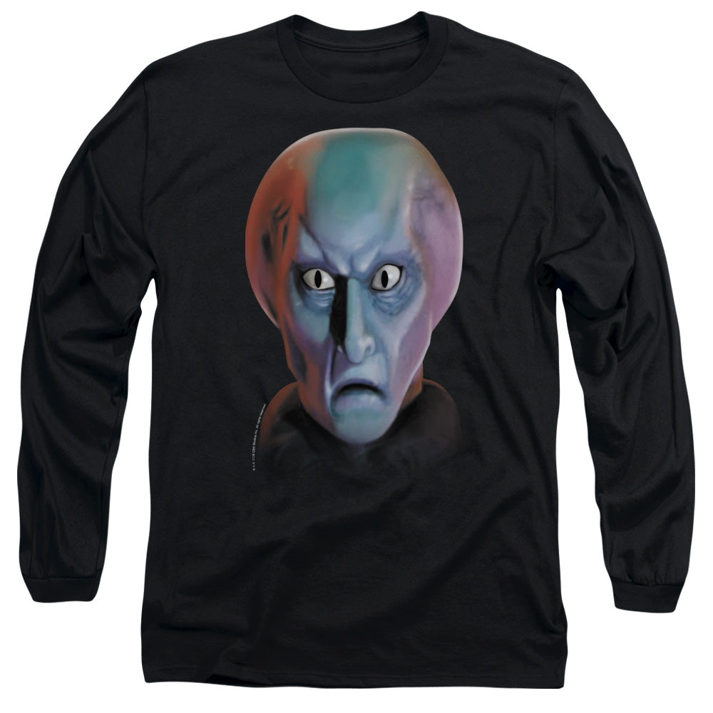 Star Trek - Balok Head - Long Sleeve Adult 18/1 - Black T-shirt