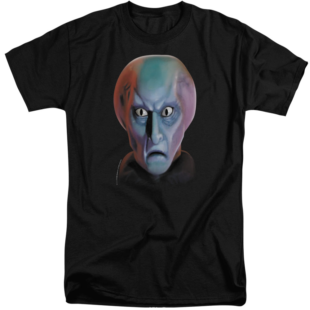 Star Trek - Balok Head - Short Sleeve Adult Tall - Black T-shirt