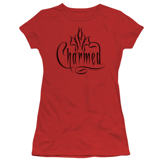 Charmed - Charmed Logo - Short Sleeve Junior Sheer - Red T-shirt