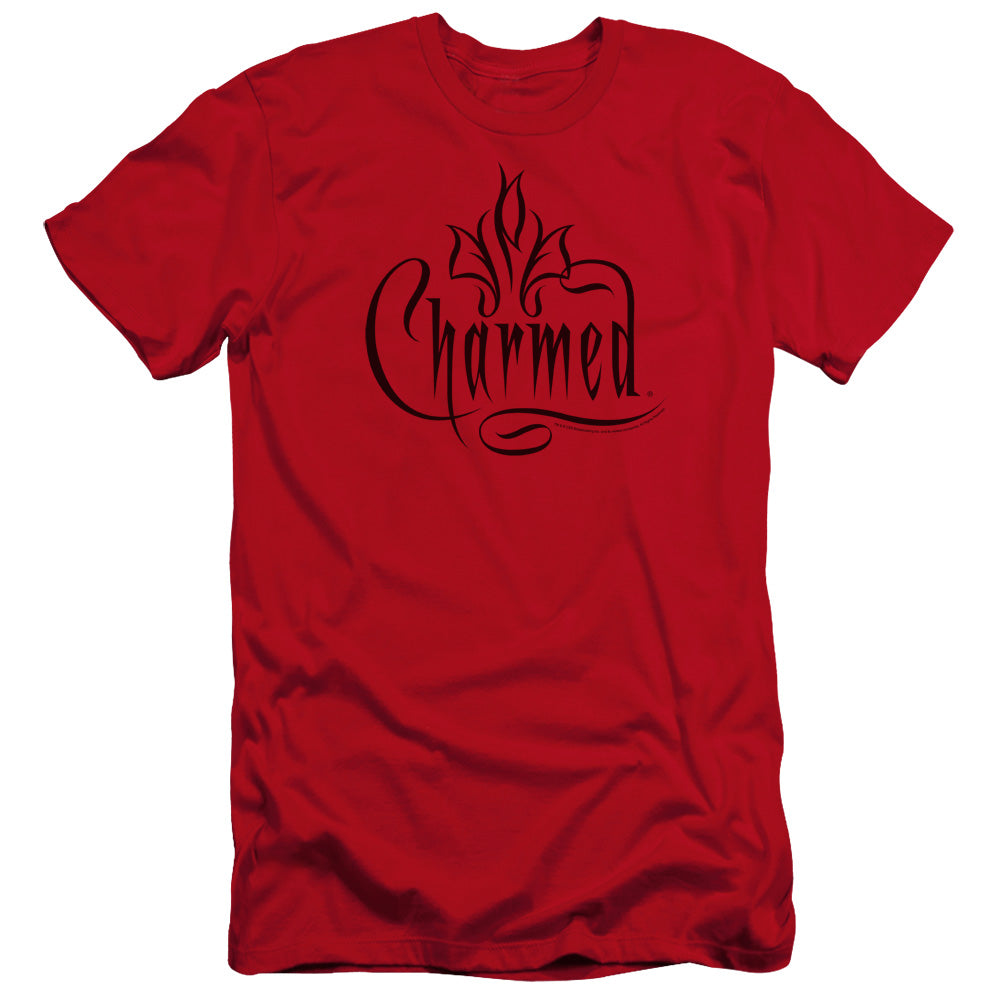 Charmed - Charmed Logo-premuim Canvas Adult Slim Fit 30/1 - Red