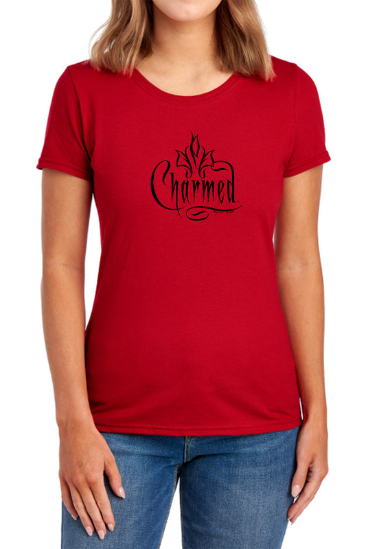 Charmed - Charmed Logo - Short Sleeve Womens Tee - Red T-shirt