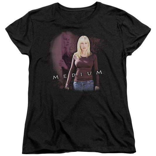 Medium - Medium - Short Sleeve Womens Tee - Black T-shirt