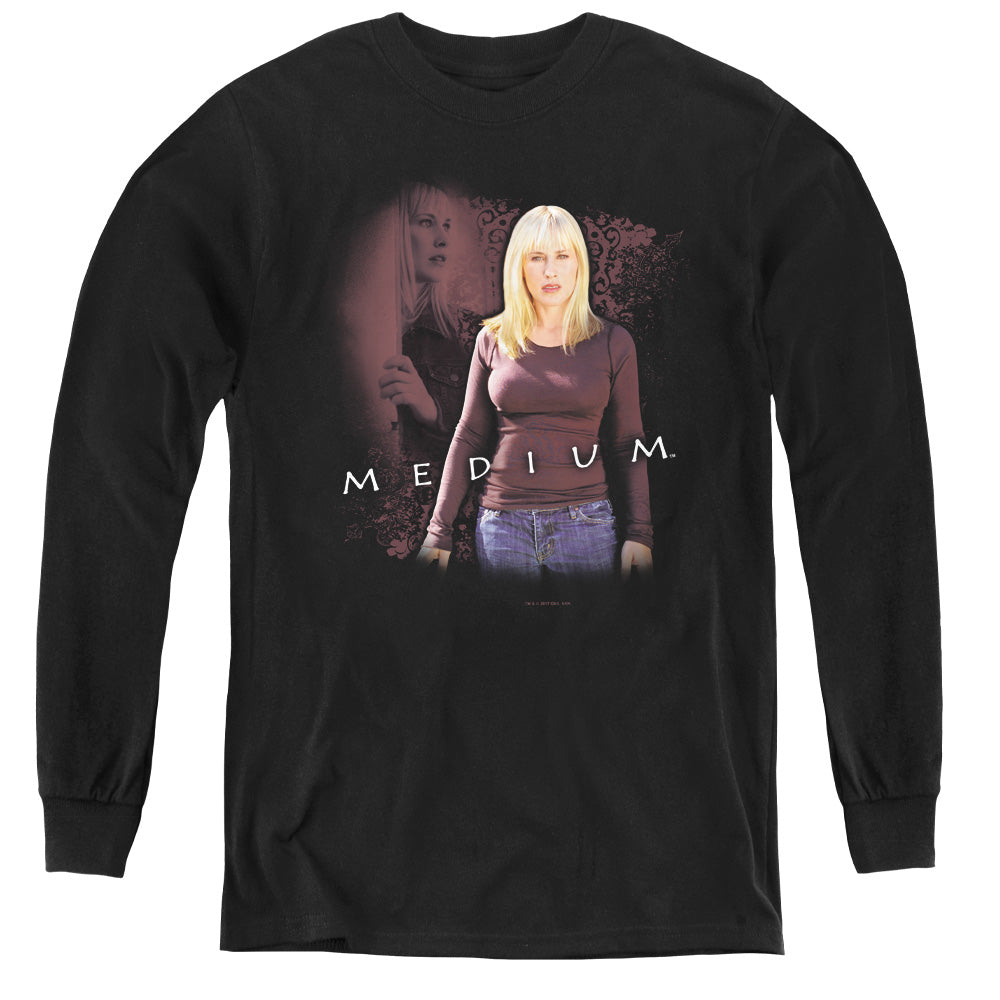 Medium - Medium - Youth Long Sleeve Tee - Black