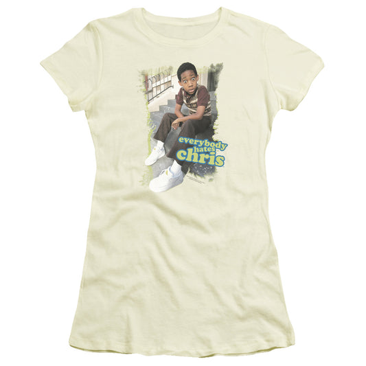 Ehc - Everybody Hates Chris - Short Sleeve Junior Sheer - Cream T-shirt