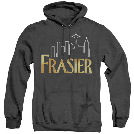 Frasier - Frasier Logo - Adult Heather Hoodie - Black