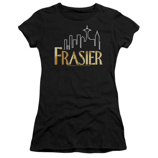 Frasier - Frasier Logo - Short Sleeve Junior Sheer - Black T-shirt