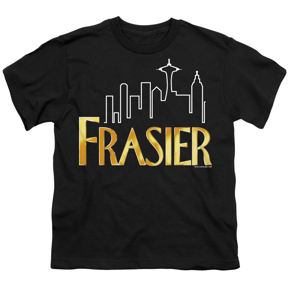 Frasier - Frasier Logo - Short Sleeve Youth 18/1 - Black T-shirt