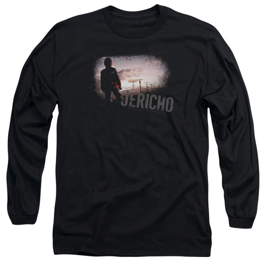 Jericho - Mushroom Cloud - Long Sleeve Adult 18/1 - Black T-shirt