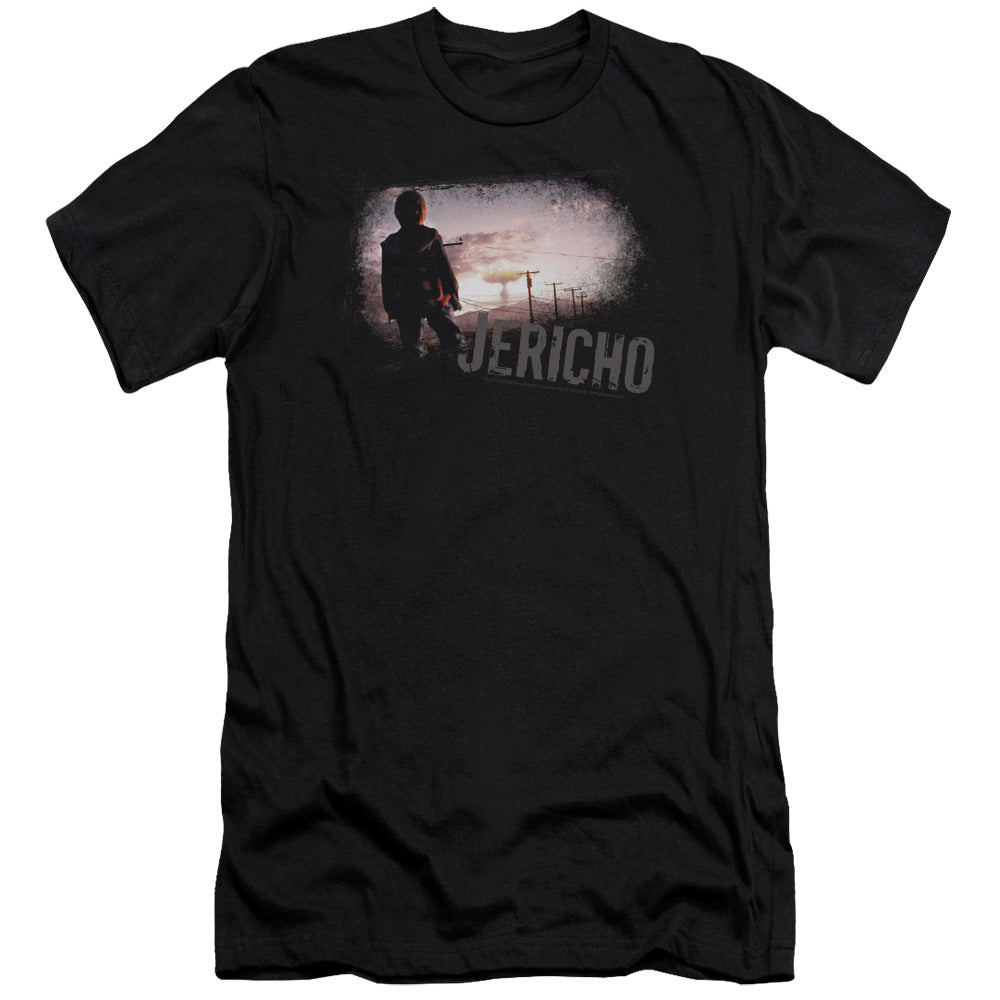 Jericho - Mushroom Cloud-premuim Canvas Adult Slim Fit 30/1 - Black