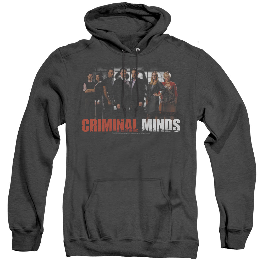 Criminal Minds - The Brain Trust - Adult Heather Hoodie - Black