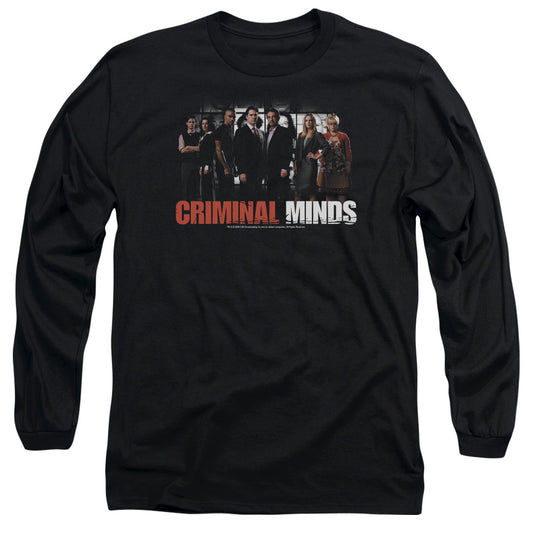 Criminal Minds - The Brain Trust - Long Sleeve Adult 18/1 - Black T-shirt