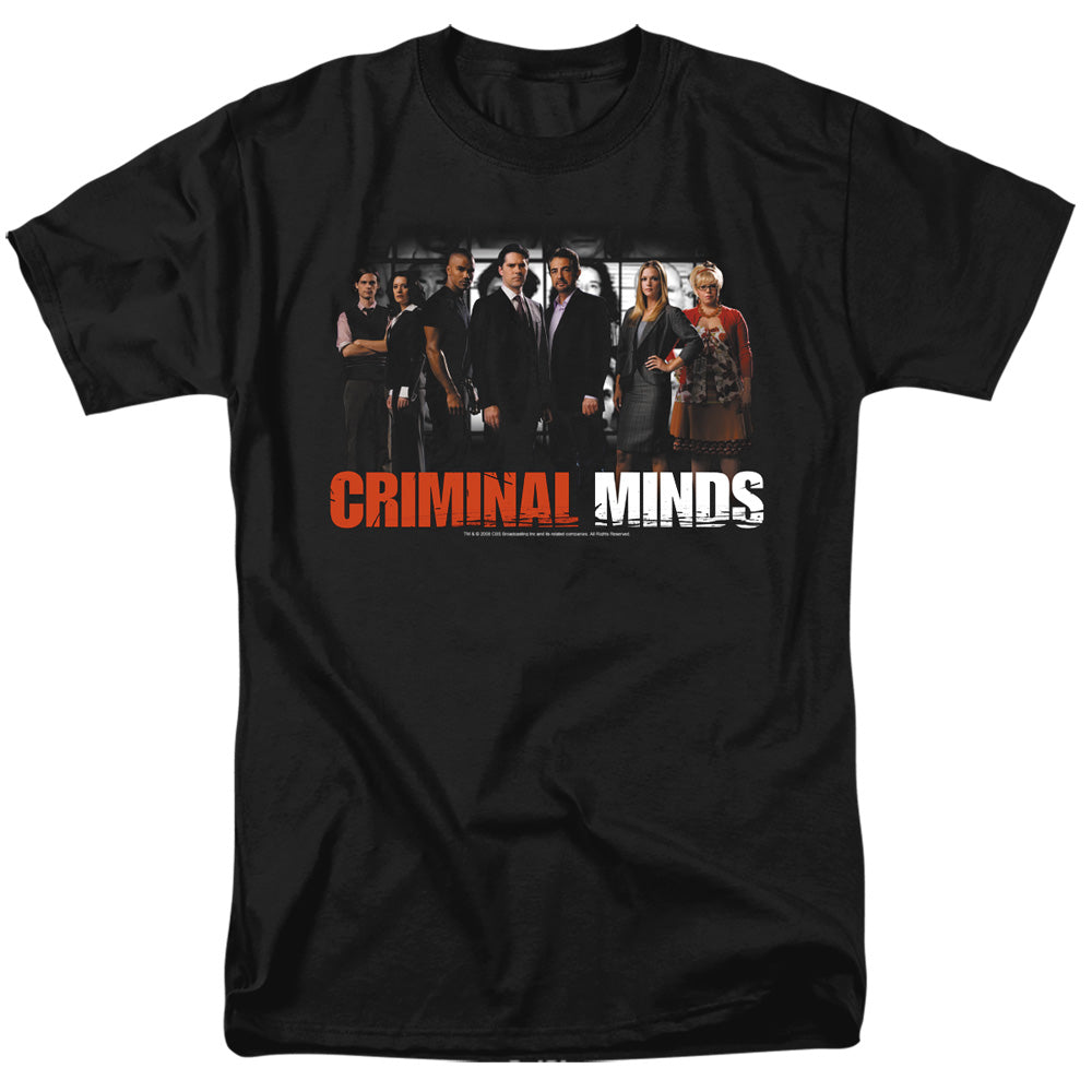 Criminal Minds - The Brain Trust - Short Sleeve Adult 18/1 - Black T-shirt