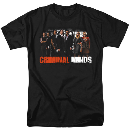 Criminal Minds - The Brain Trust - Short Sleeve Adult 18/1 - Black T-shirt