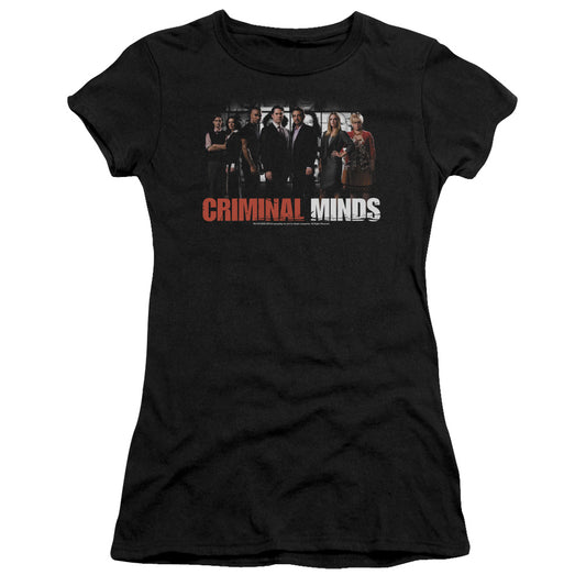 Criminal Minds - The Brain Trust - Short Sleeve Junior Sheer - Black T-shirt