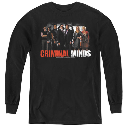 Criminal Minds The Brain Trust - Youth Long Sleeve Tee - Black