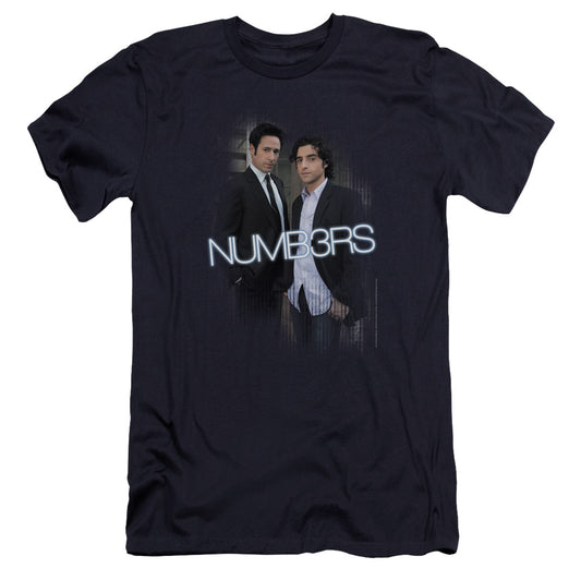 Numb3rs - Don & Charlie-premuim Canvas Adult Slim Fit 30/1 - Navy