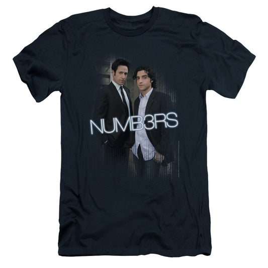 Numb3rs - Don & Charlie - Short Sleeve Adult 30/1 - Navy T-shirt
