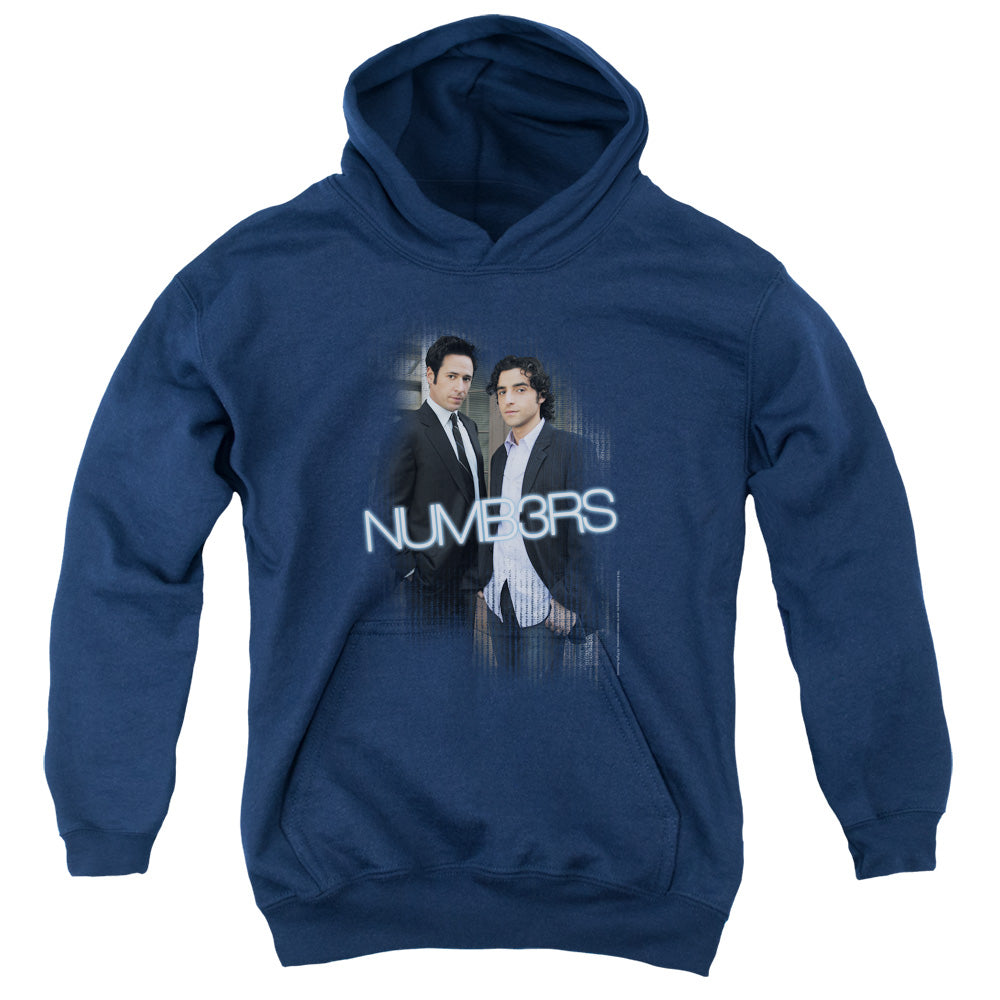 Numb3rs Don & Charlie-youth Pull-over Hoodie - Navy