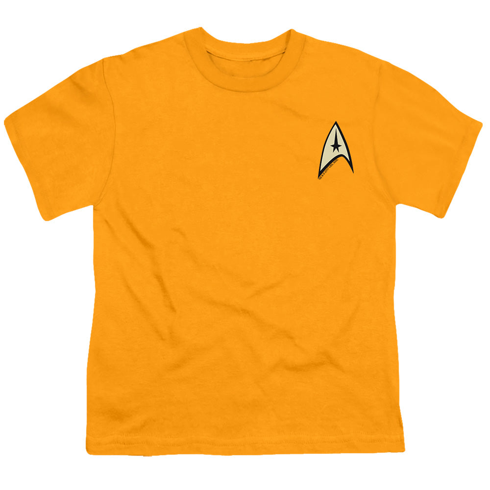 Star Trek - Command Uniform - Short Sleeve Youth 18/1 - Gold T-shirt