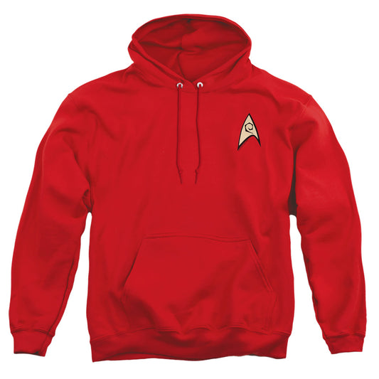 Star Trek - Engineering Uniform - Adult Pull-over Hoodie - Red