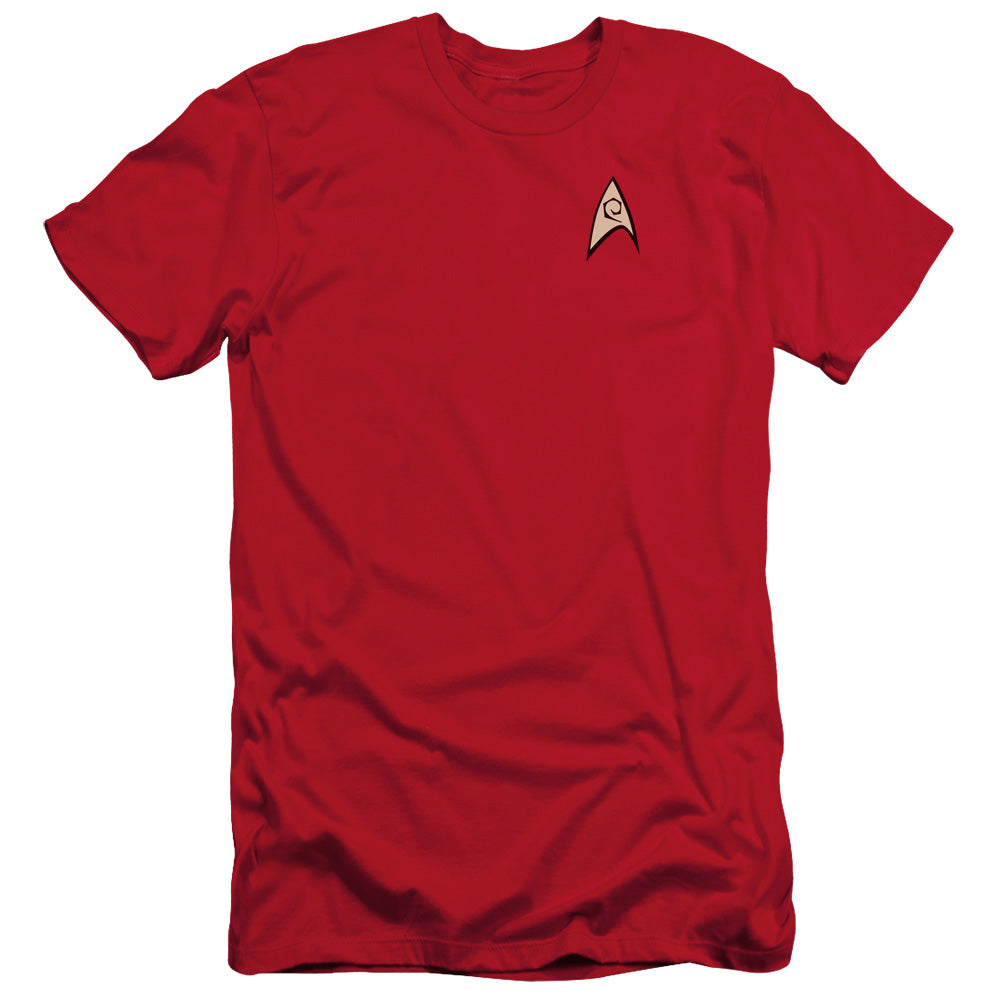 Star Trek - Engineering Uniform - Short Sleeve Adult 30/1 - Red T-shirt