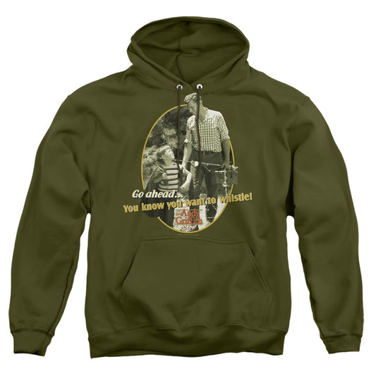 Andy Griffith - Gone Fishing - Adult Pull-over Hoodie - Military Green