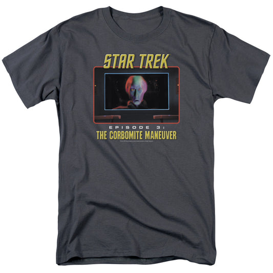 St Original - The Corbomite Maneuver - Short Sleeve Adult 18/1 - Charcoal T-shirt