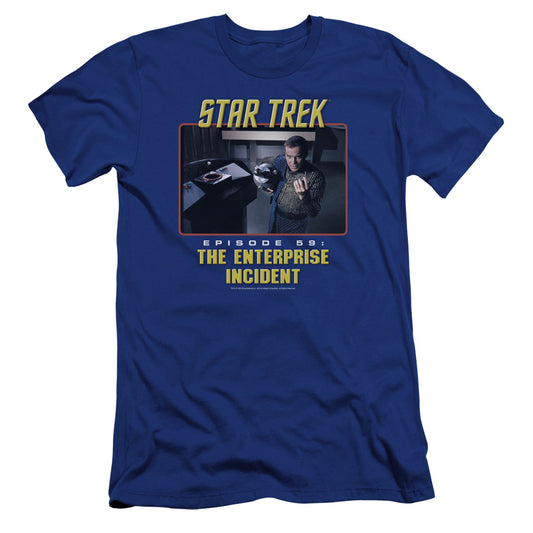 St Original - The Enterprise Incident-premuim Canvas Adult Slim Fit 30/1 - Royal Blue