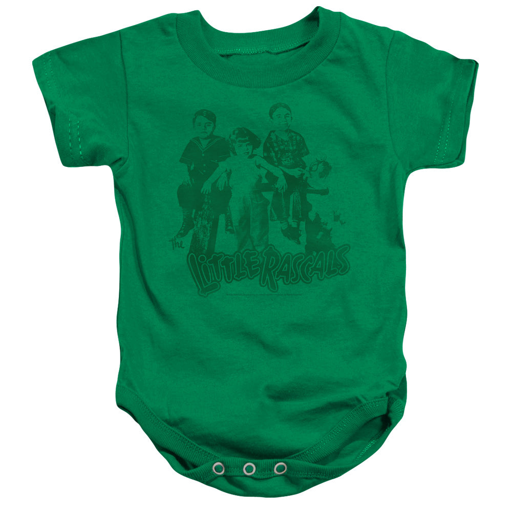 Little Rascals - The Gang - Infant Snapsuit - Kelly Green
