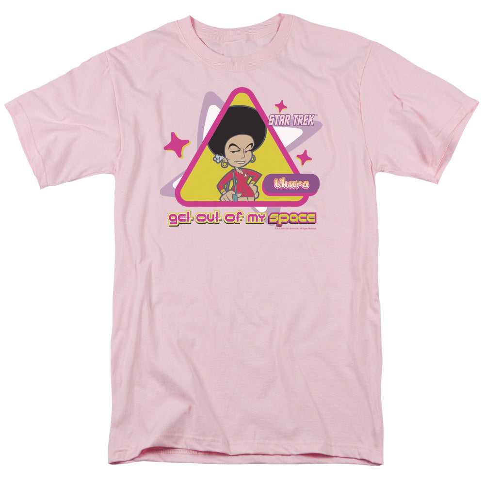 Quogs - Out Of My Space - Short Sleeve Adult 18/1 - Pink T-shirt