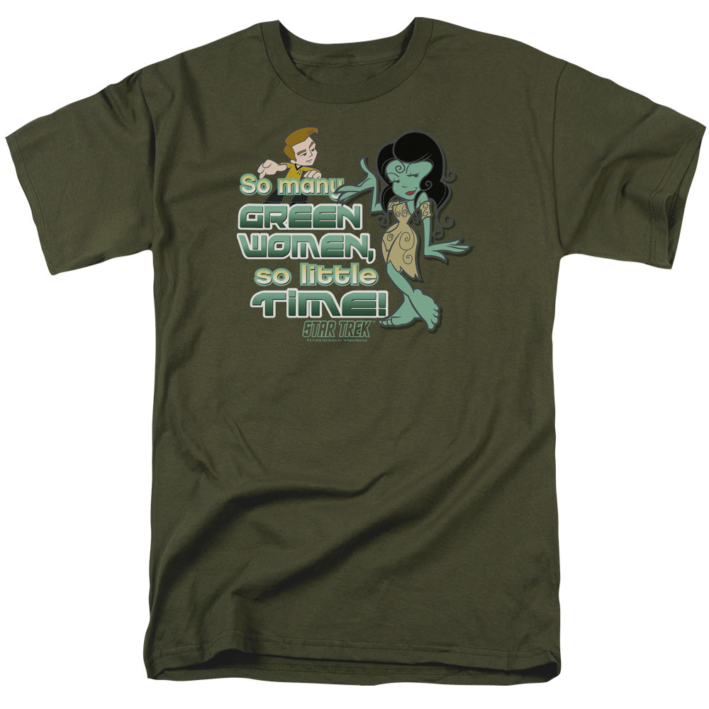 Quogs - I Need More Time - Short Sleeve Adult 18/1 - Military Green T-shirt