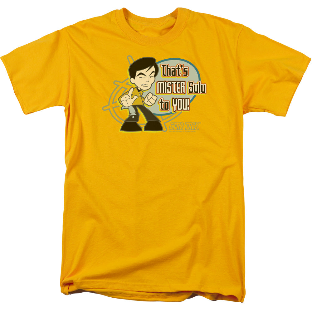 Quogs - Mr Sulu To You - Short Sleeve Adult 18/1 - Gold T-shirt