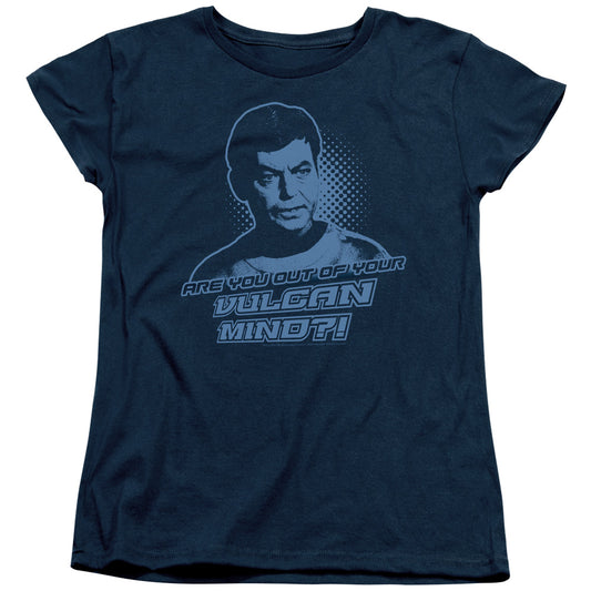 St Original - Vulcan Mind - Short Sleeve Womens Tee - Navy T-shirt