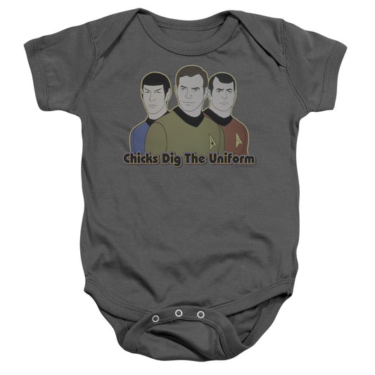 Star Trek - Dig It - Infant Snapsuit - Charcoal