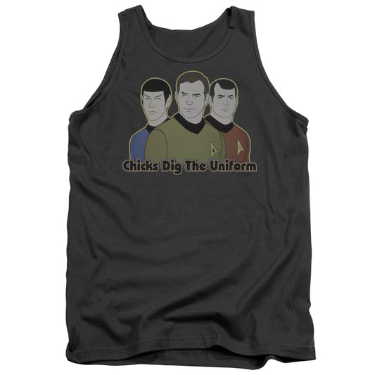 Star Trek - Dig It - Adult Tank - Charcoal