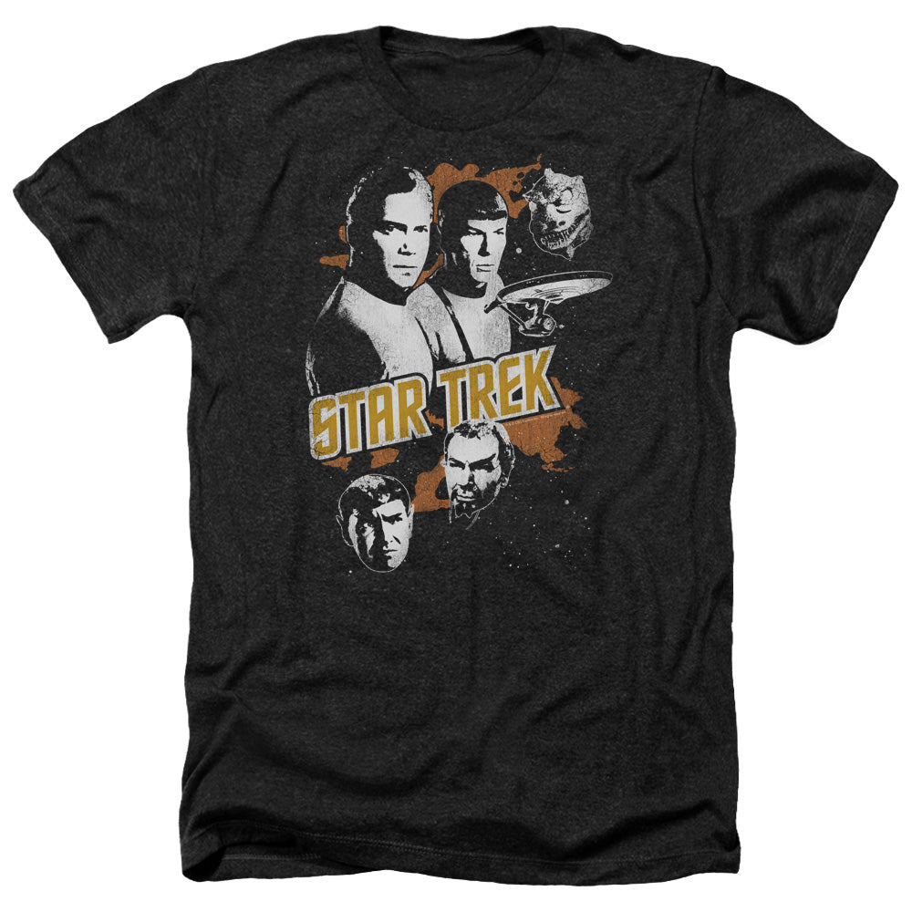 Star Trek - Graphic Good Vs Evil - Adult Heather-black
