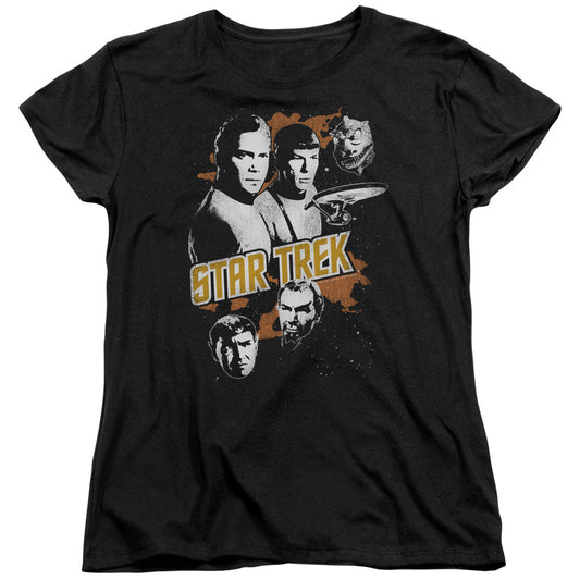 Star Trek - Graphic Good Vs Evil - Short Sleeve Womens Tee - Black T-shirt