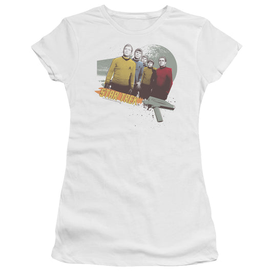 Star Trek - Strange New Worlds - Short Sleeve Junior Sheer - White T-shirt