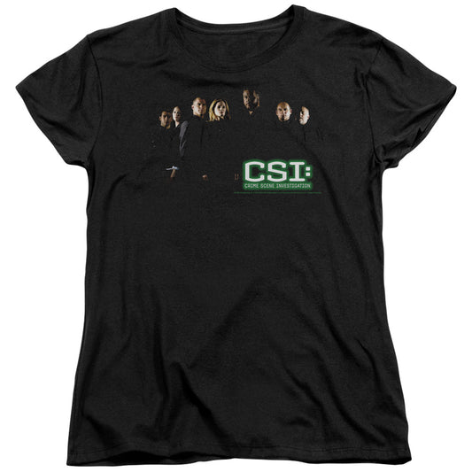 Csi - Shadow Cast - Short Sleeve Womens Tee - Black T-shirt