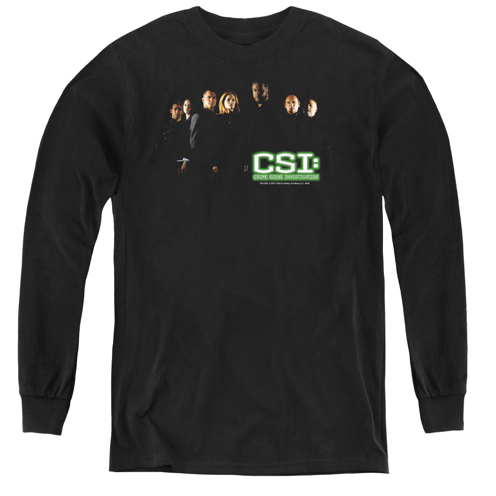 Csi - Shadow Cast - Youth Long Sleeve Tee - Black