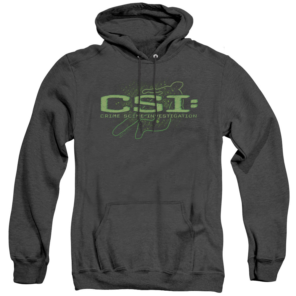 Csi - Sketchy Shadow - Adult Heather Hoodie - Black