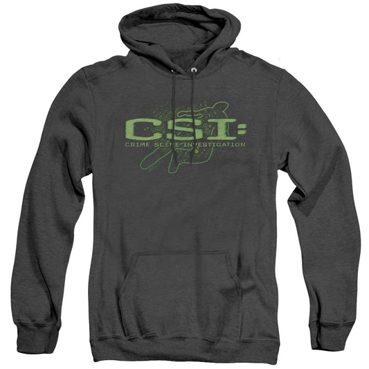 Csi - Sketchy Shadow - Adult Heather Hoodie - Black