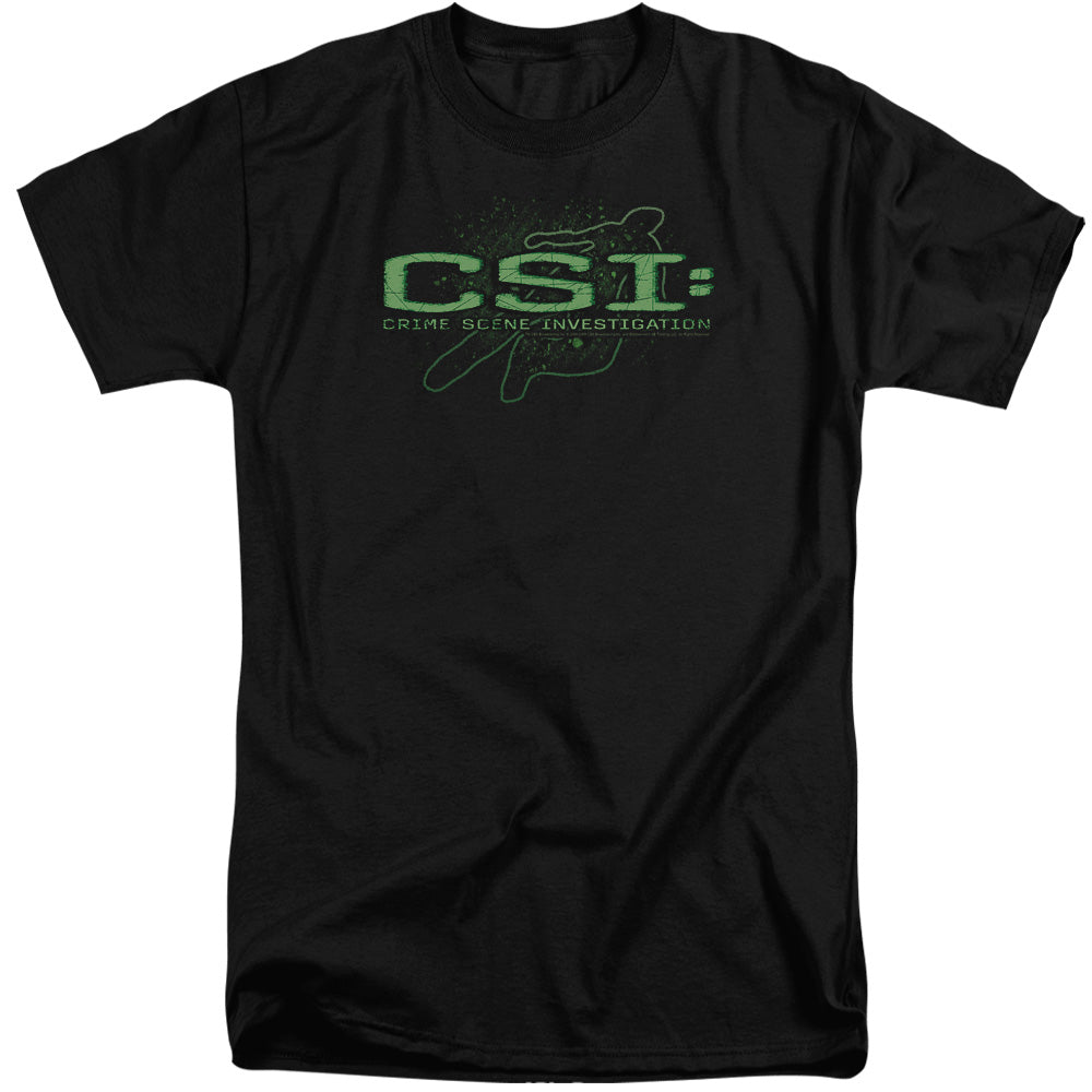 Csi - Sketchy Shadow - Short Sleeve Adult Tall - Black T-shirt
