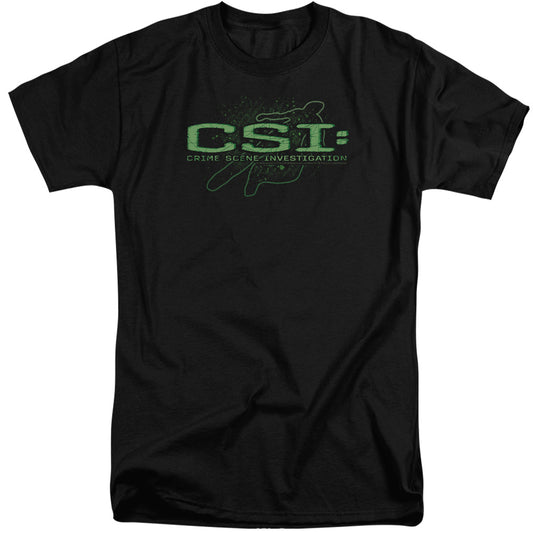 Csi - Sketchy Shadow - Short Sleeve Adult Tall - Black T-shirt