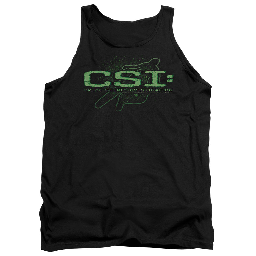 Csi - Sketchy Shadow - Adult Tank - Black