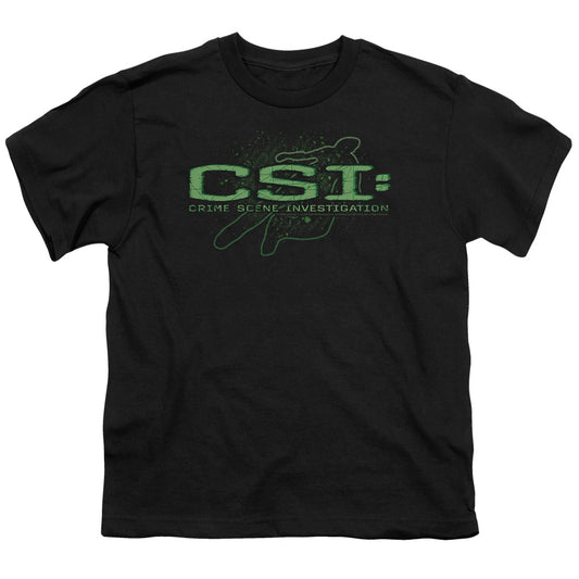 Csi - Sketchy Shadow - Short Sleeve Youth 18/1 - Black T-shirt