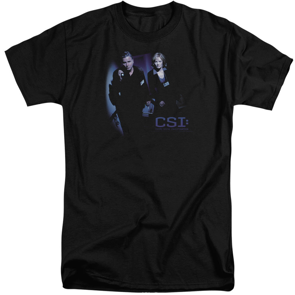 Csi - At The Scene - Short Sleeve Adult Tall - Black T-shirt