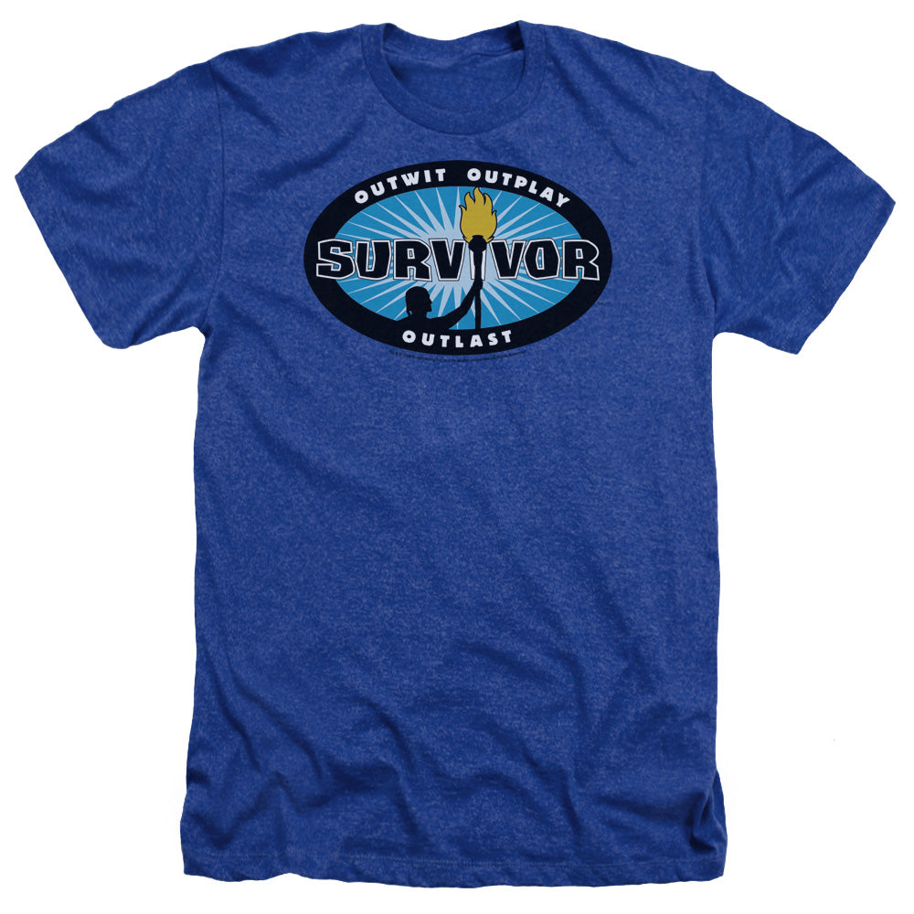 Survivor - Blue Burst - Adult Heather - Royal Blue
