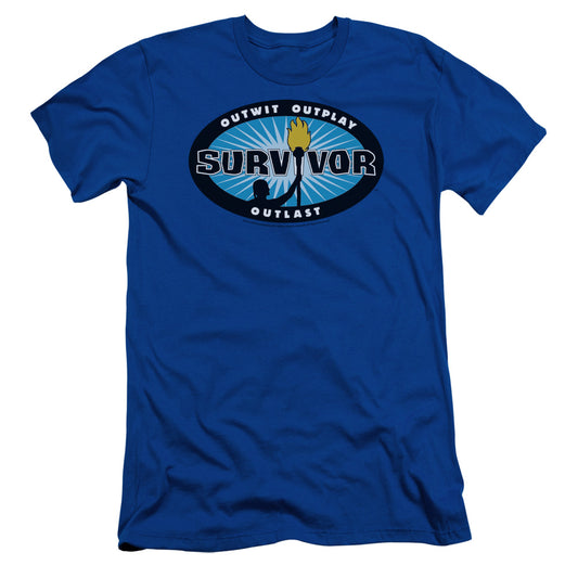 Survivor - Blue Burst - Short Sleeve Adult 30/1 - Royal Blue T-shirt
